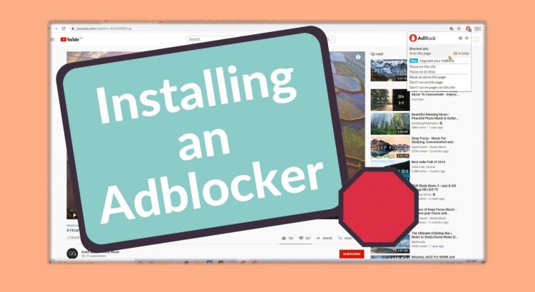 How to install an adblocker (AdBlock on Chrome)