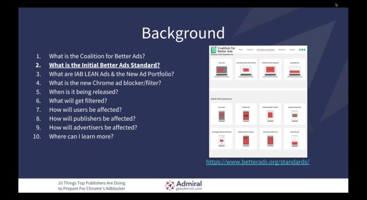 10 Things Publishers Should Know About The Google Chrome Adblocker - Webinar by Admiral