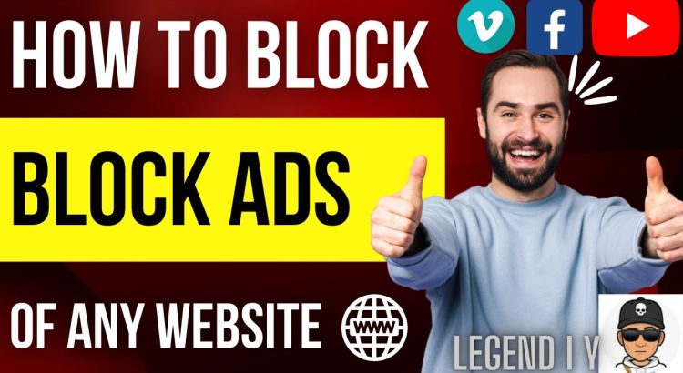 How To Block Ads of Any Website | For #Google Chrome Users | Free Extension |Yt, Fb, Etc| Legend I Y