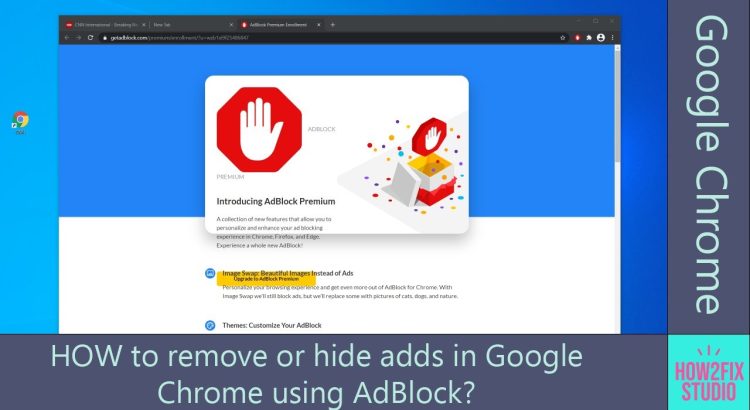 How to remove or hide adds in Google Chrome using AdBlock?