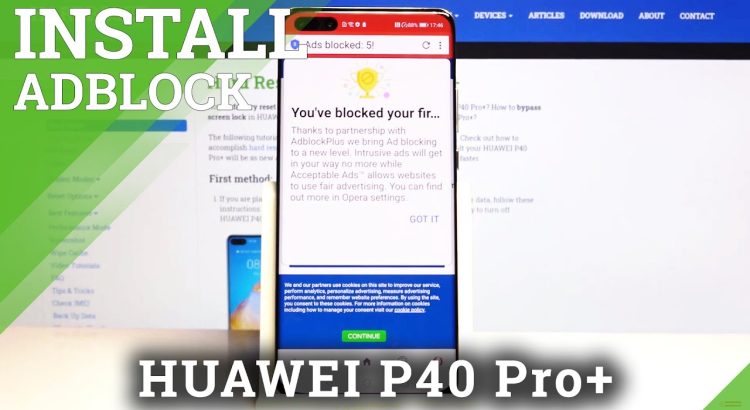 How to Block Ads in HUAWEI P40 Pro+ - Install AdBlock