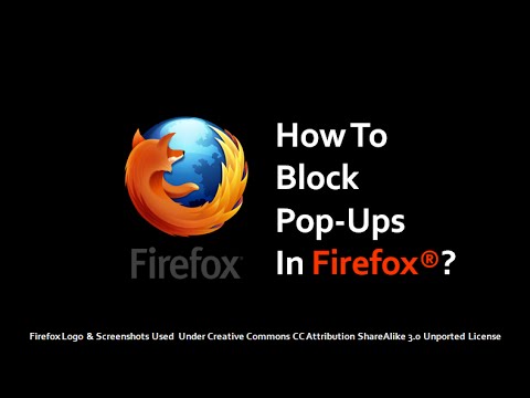 How to Block Pop-Ups in Firefox