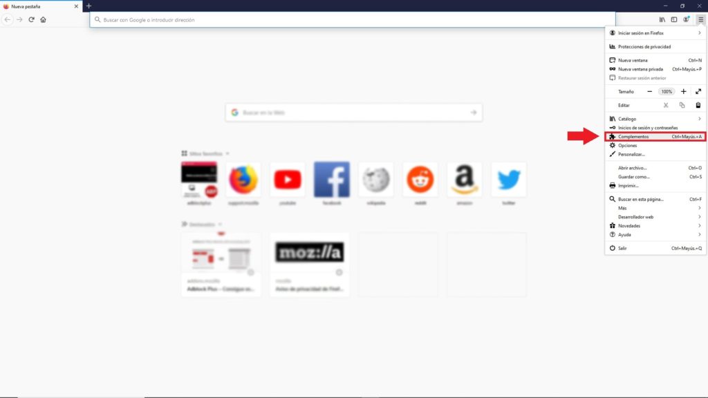 Cómo instalar extensiones Mozilla
